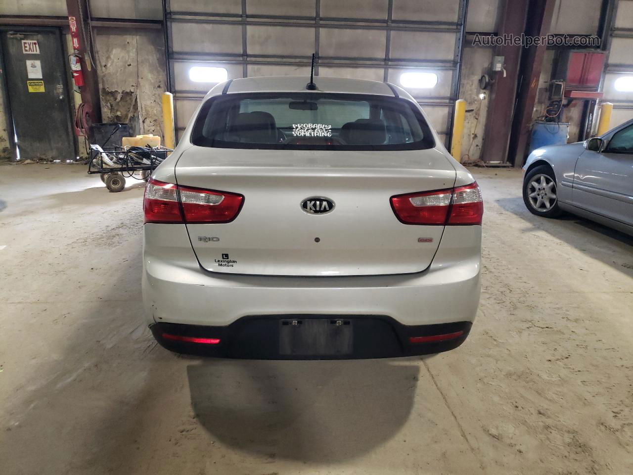 2013 Kia Rio Lx Silver vin: KNADM4A30D6222592