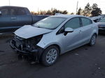 2013 Kia Rio Lx Silver vin: KNADM4A30D6307920