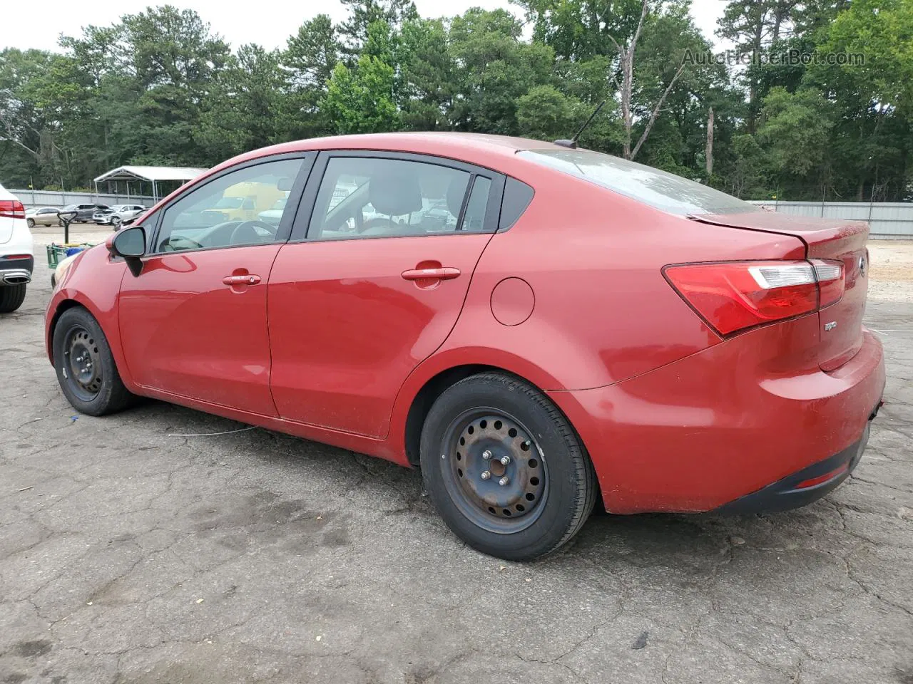 2013 Kia Rio Lx Red vin: KNADM4A30D6308405