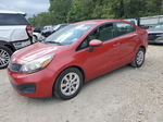 2014 Kia Rio Lx Red vin: KNADM4A30E6330082