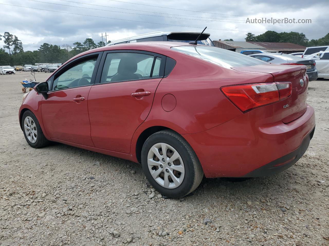 2014 Kia Rio Lx Красный vin: KNADM4A30E6330082