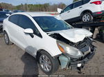 2014 Kia Rio Lx White vin: KNADM4A30E6372347