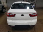 2014 Kia Rio Lx White vin: KNADM4A30E6419120