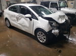 2014 Kia Rio Lx White vin: KNADM4A30E6419120