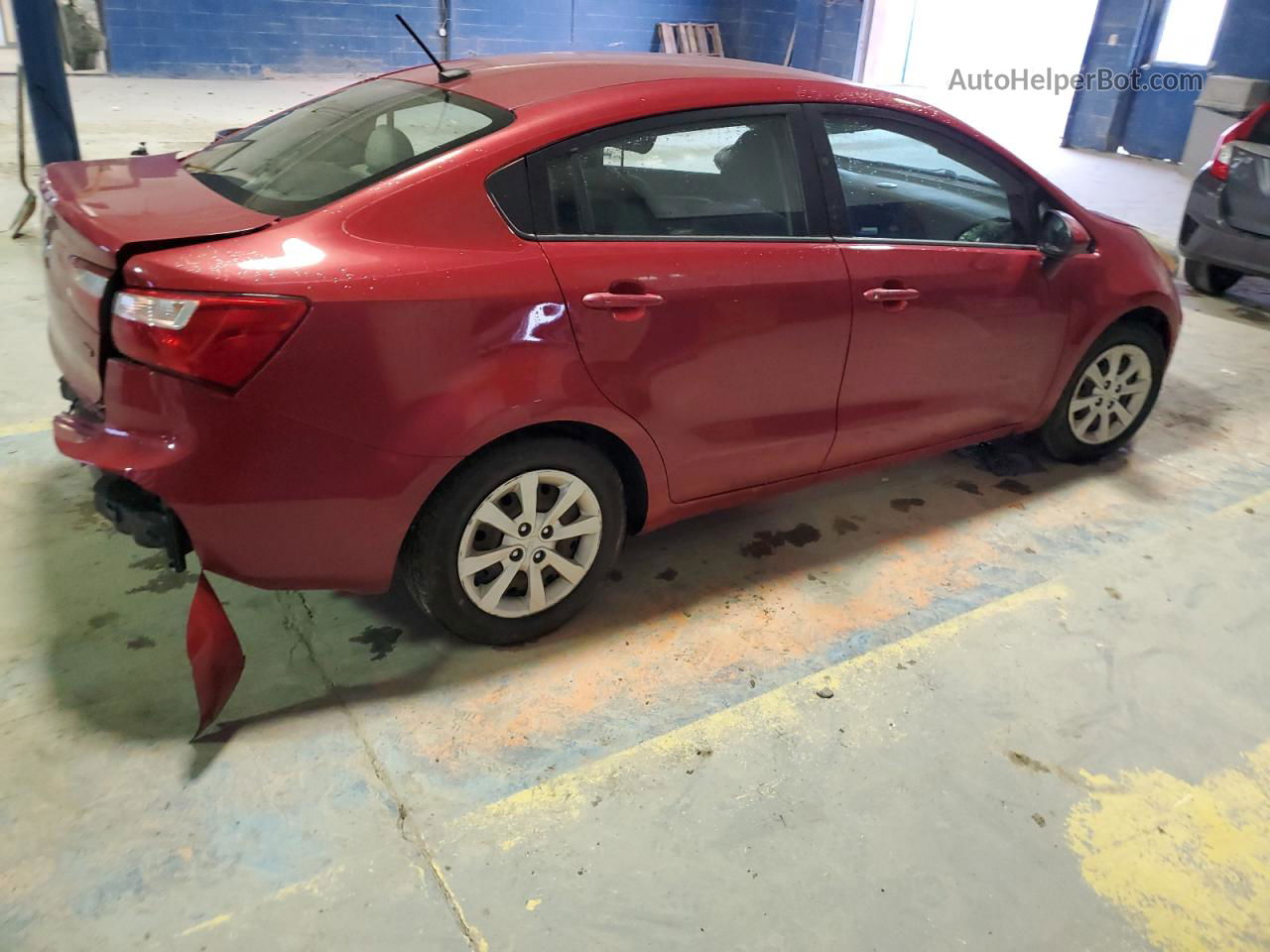 2014 Kia Rio Lx Красный vin: KNADM4A30E6420249