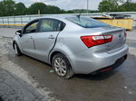 2013 Kia Rio Lx Silver vin: KNADM4A31D6137826