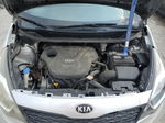 2013 Kia Rio Lx Silver vin: KNADM4A31D6137826