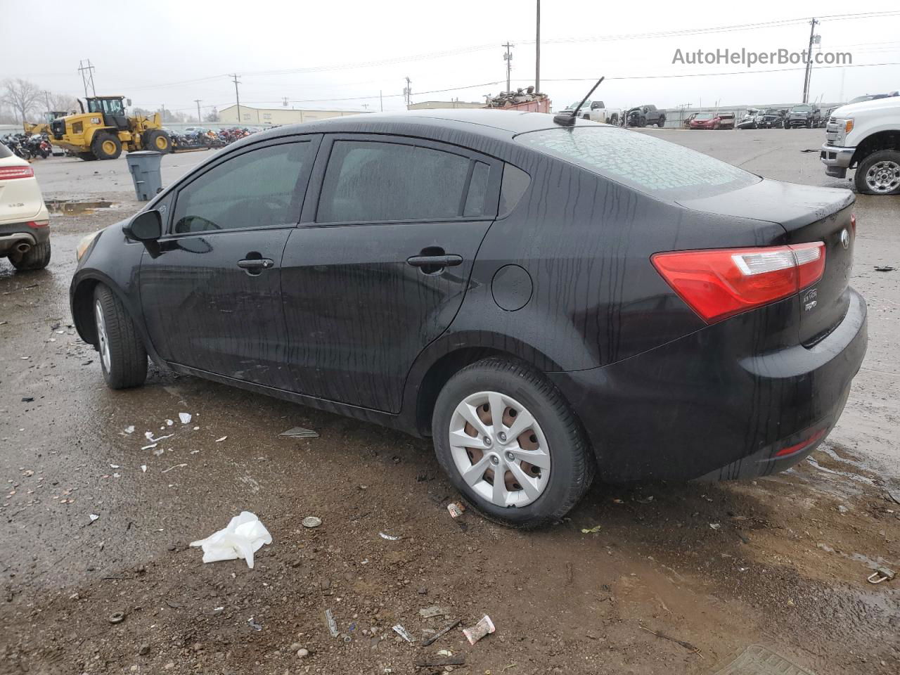 2013 Kia Rio Lx Black vin: KNADM4A31D6250448