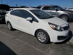 2014 Kia Rio Lx White vin: KNADM4A31E6333251