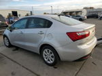 2014 Kia Rio Lx Silver vin: KNADM4A31E6342676