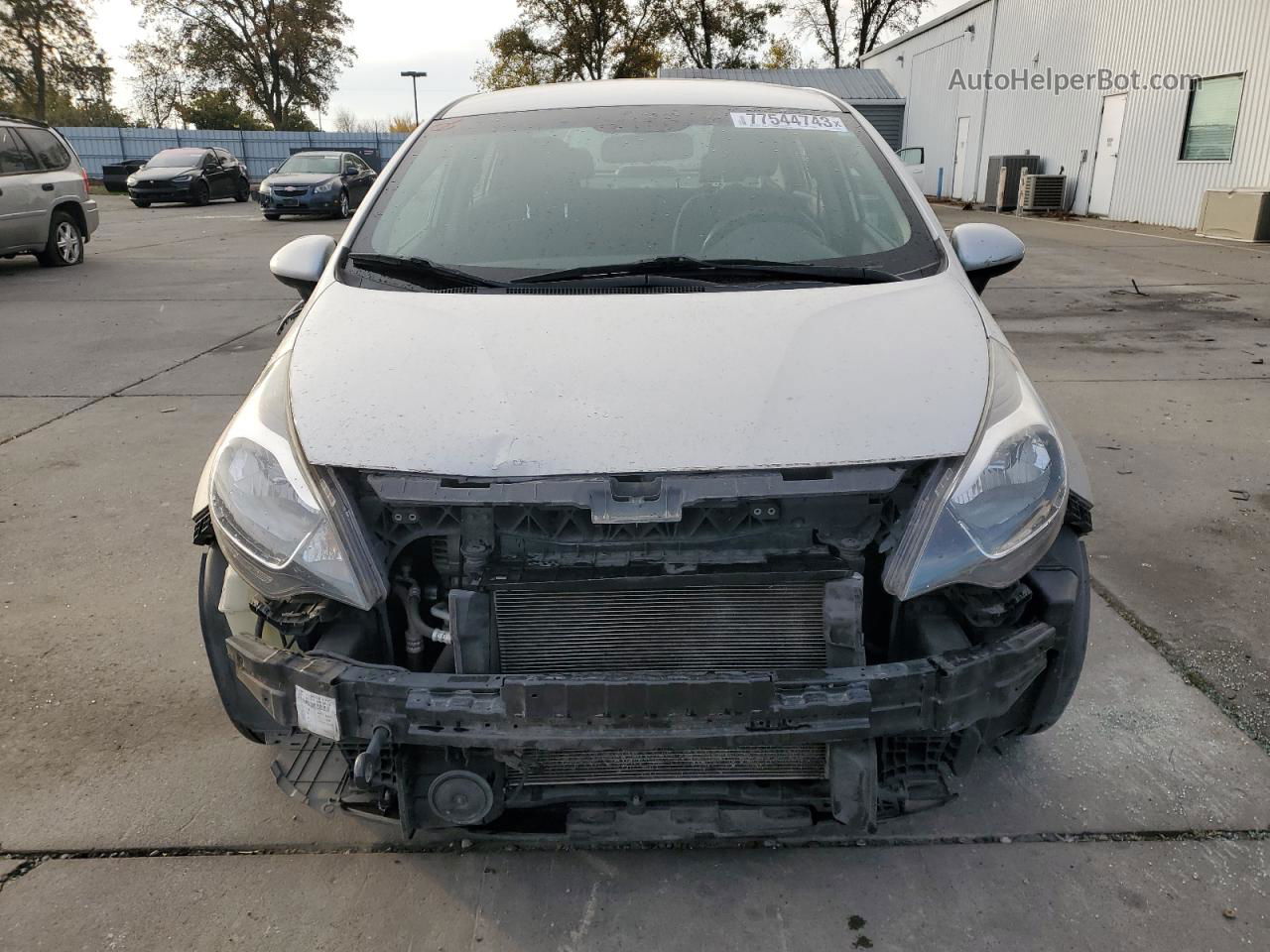 2014 Kia Rio Lx Silver vin: KNADM4A31E6342676