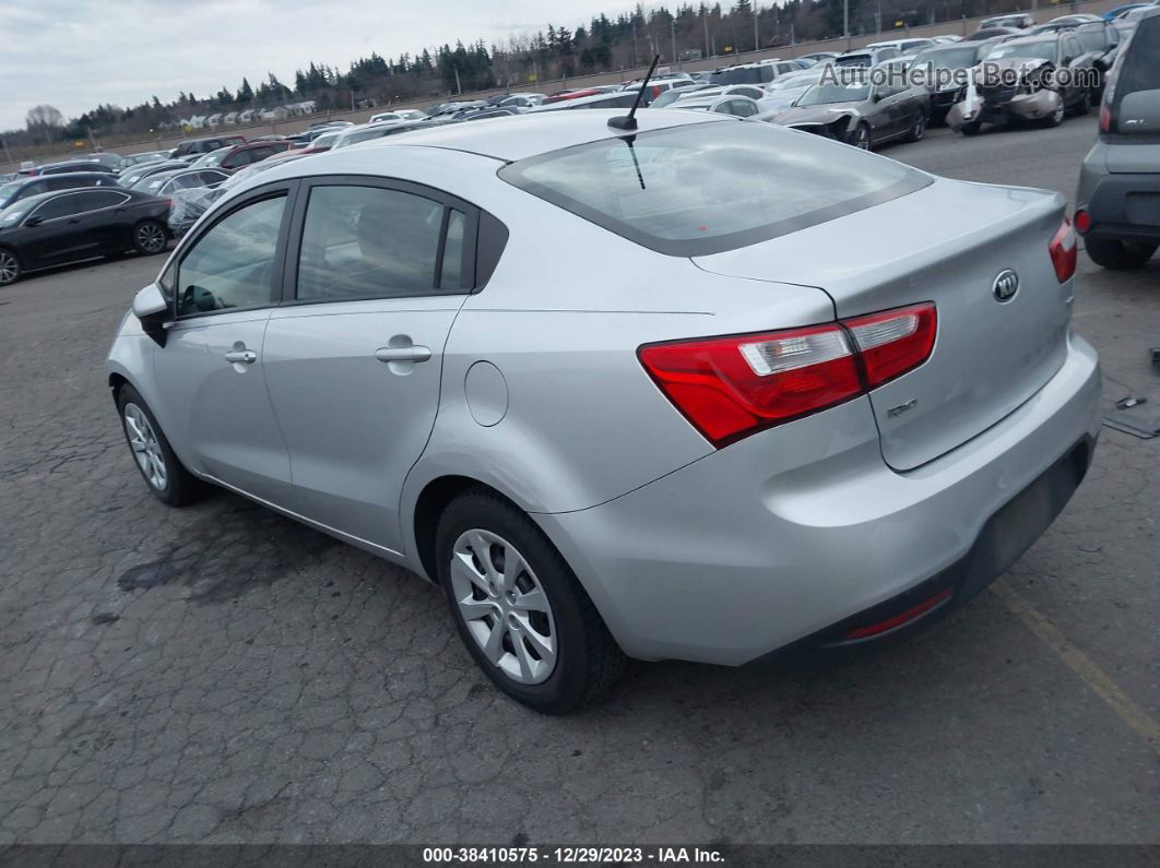 2014 Kia Rio Lx Gray vin: KNADM4A31E6353810