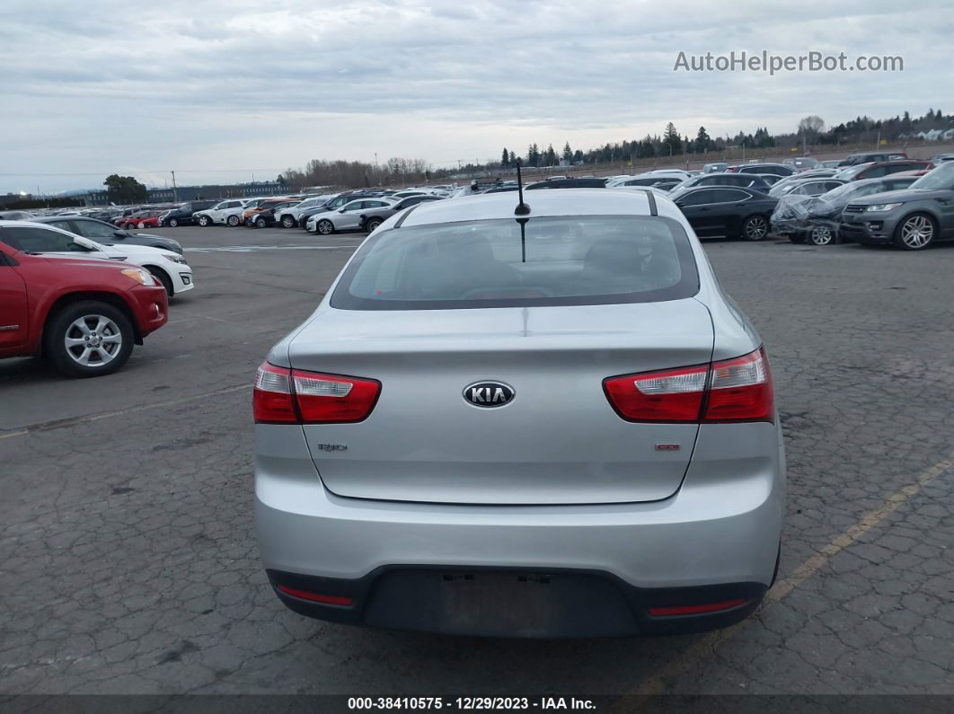 2014 Kia Rio Lx Gray vin: KNADM4A31E6353810