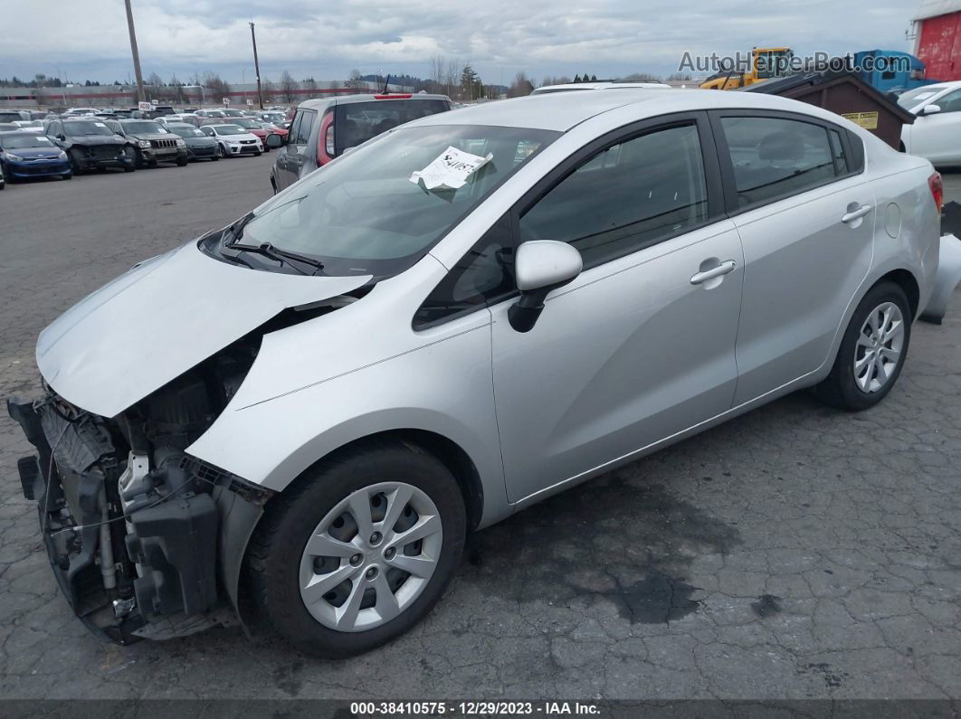 2014 Kia Rio Lx Gray vin: KNADM4A31E6353810