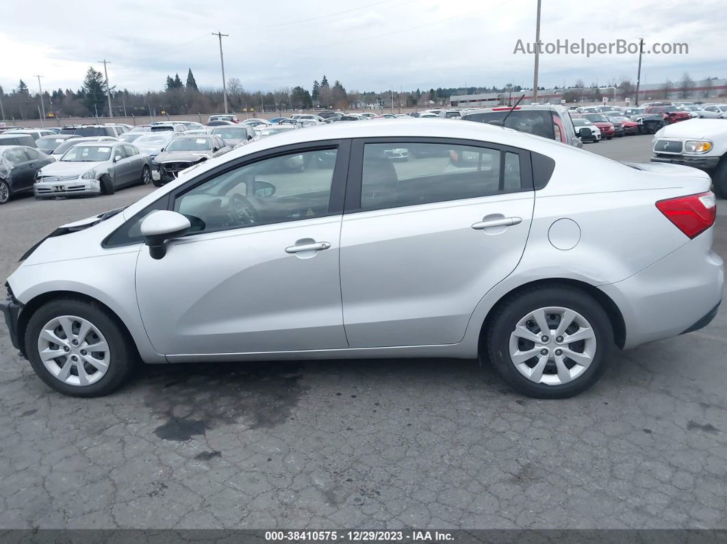 2014 Kia Rio Lx Gray vin: KNADM4A31E6353810