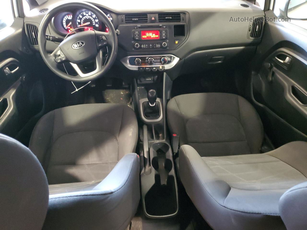 2014 Kia Rio Lx Серебряный vin: KNADM4A31E6354178