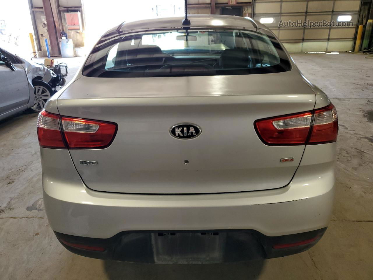 2014 Kia Rio Lx Серебряный vin: KNADM4A31E6354178