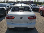 2014 Kia Rio Lx White vin: KNADM4A31E6370414