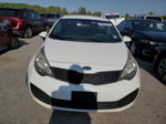 2014 Kia Rio Lx White vin: KNADM4A31E6370414