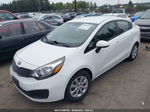 2014 Kia Rio Lx White vin: KNADM4A31E6386953