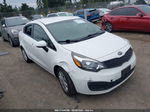 2014 Kia Rio Lx White vin: KNADM4A31E6386953