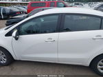 2014 Kia Rio Lx White vin: KNADM4A31E6386953