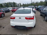 2014 Kia Rio Lx White vin: KNADM4A31E6386953