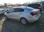 2014 Kia Rio Lx Silver vin: KNADM4A31E6403590