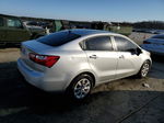 2014 Kia Rio Lx Silver vin: KNADM4A31E6403590