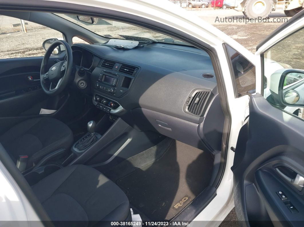 2014 Kia Rio Lx Белый vin: KNADM4A31E6418509