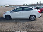 2014 Kia Rio Lx White vin: KNADM4A31E6418509