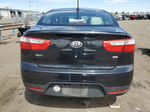 2013 Kia Rio Lx Black vin: KNADM4A32D6165196