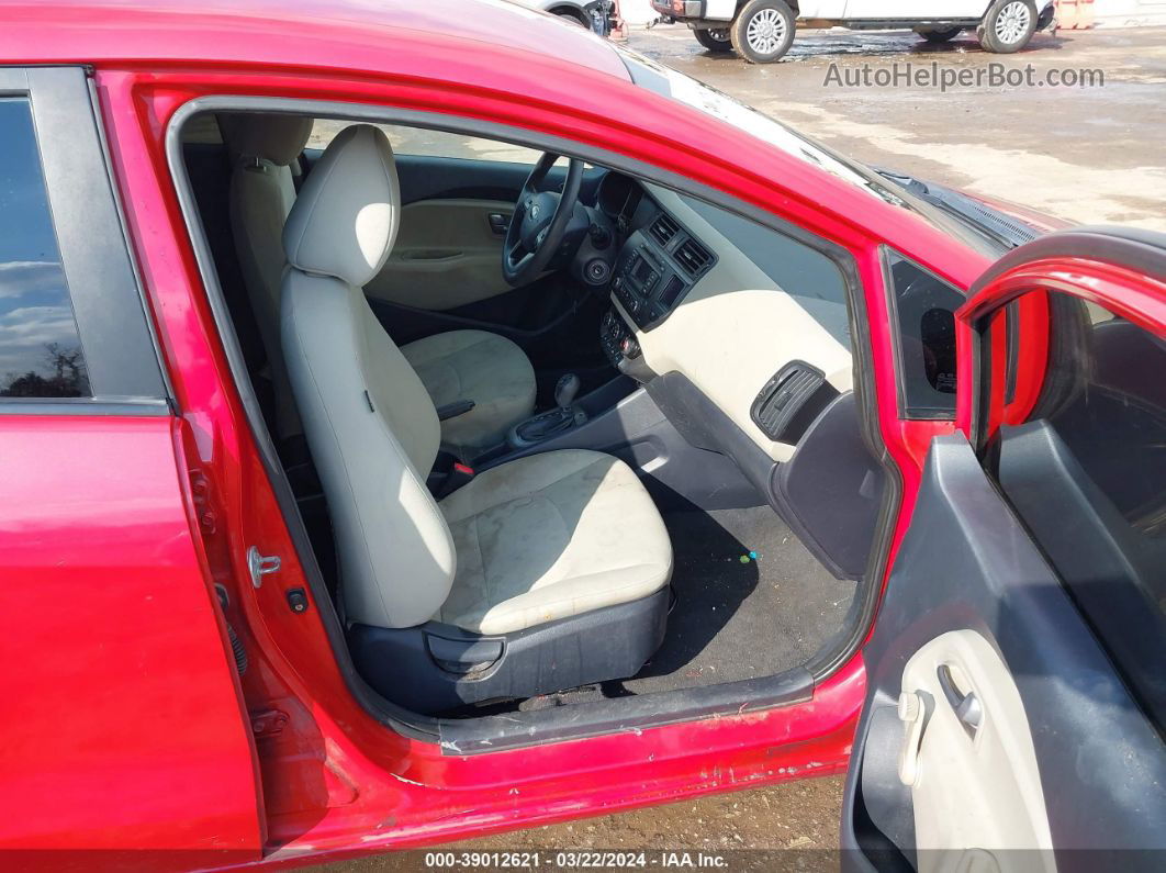 2013 Kia Rio Lx Red vin: KNADM4A32D6199347