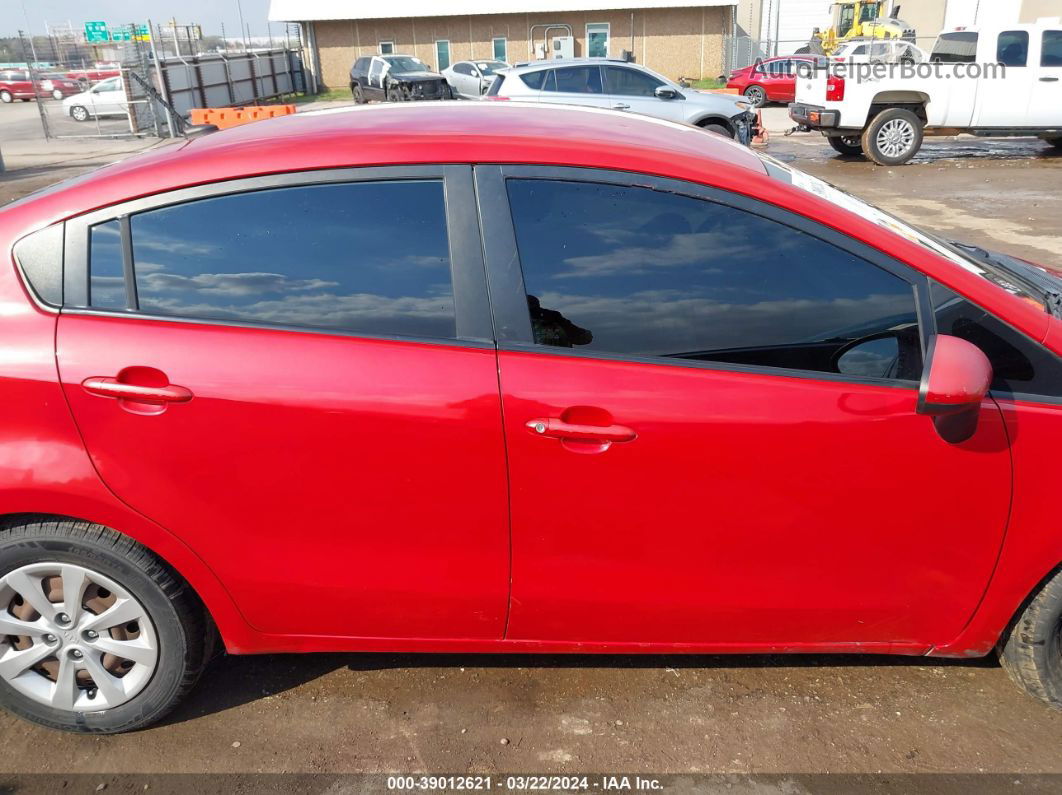 2013 Kia Rio Lx Red vin: KNADM4A32D6199347