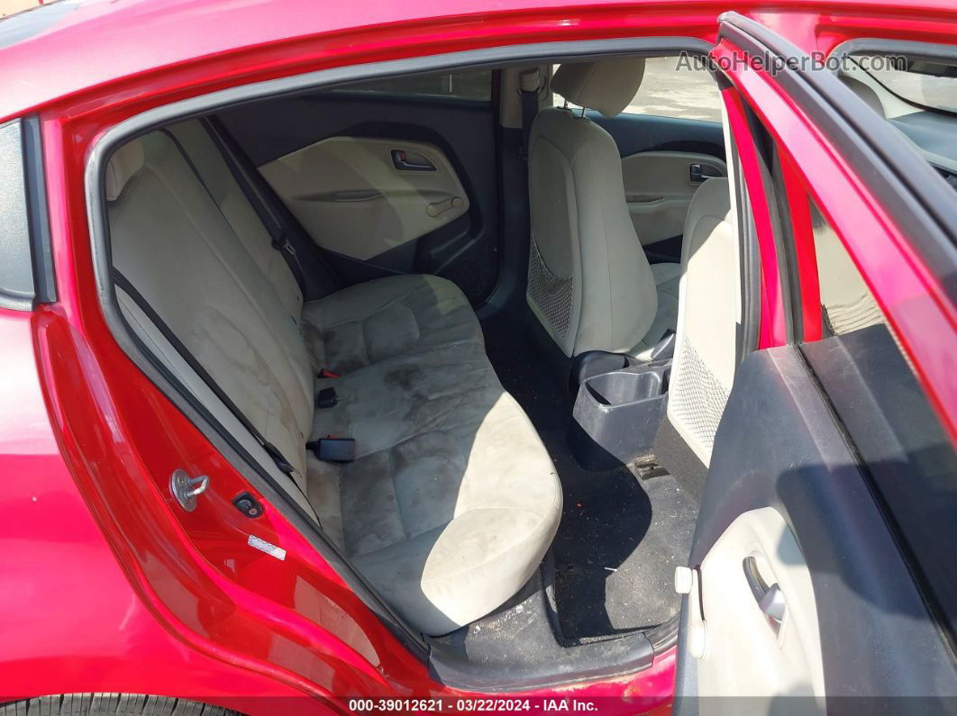 2013 Kia Rio Lx Red vin: KNADM4A32D6199347