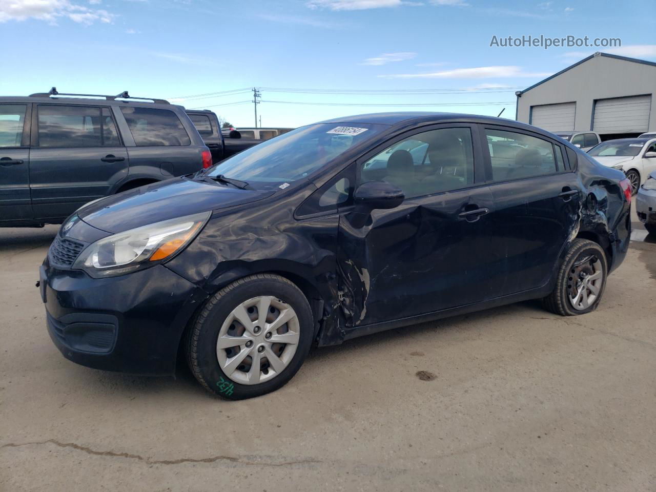 2013 Kia Rio Lx Black vin: KNADM4A32D6239023