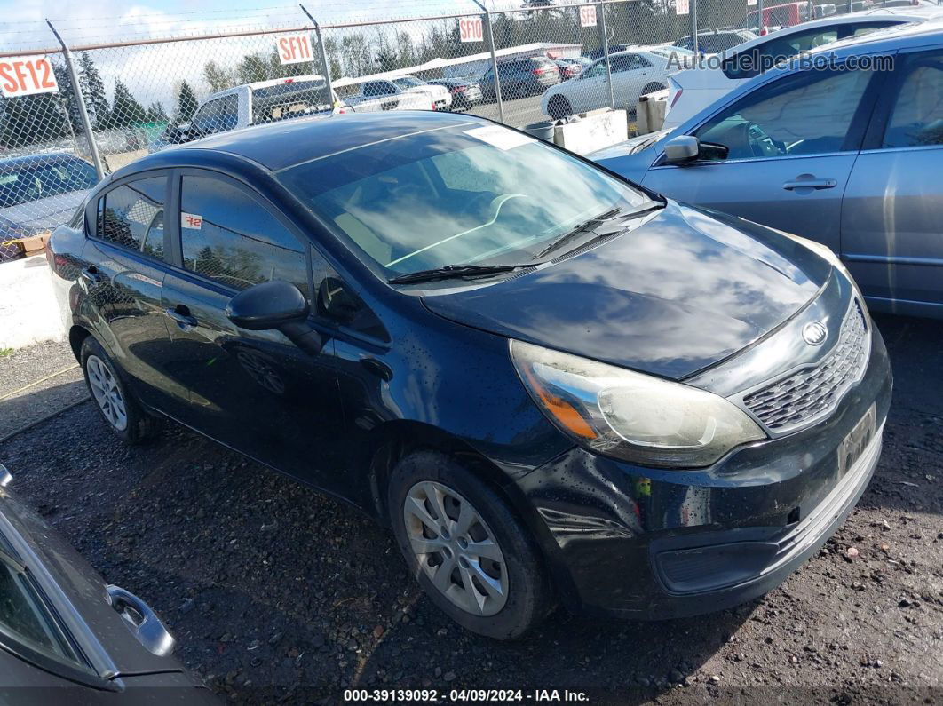 2013 Kia Rio Lx Black vin: KNADM4A32D6256971