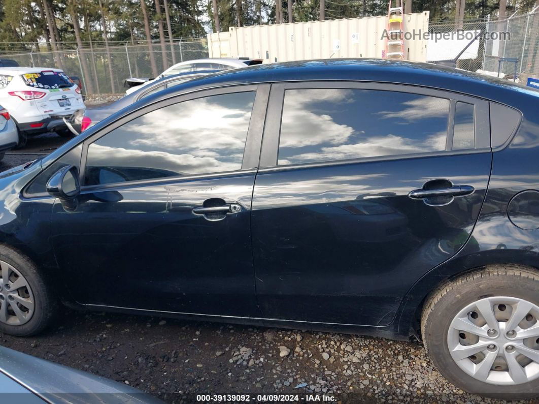 2013 Kia Rio Lx Black vin: KNADM4A32D6256971