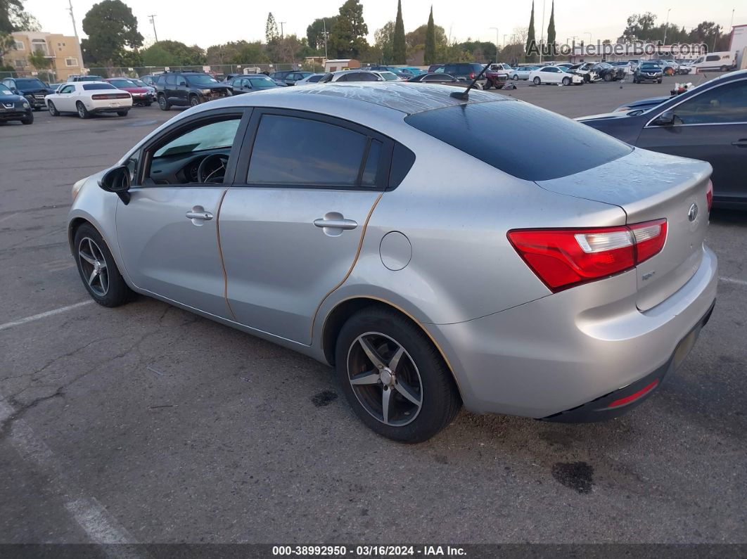 2014 Kia Rio Lx Gray vin: KNADM4A32E6341309