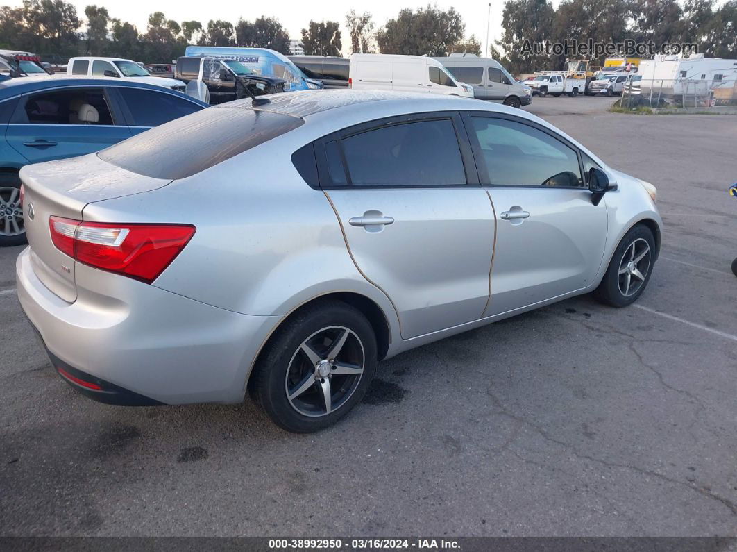 2014 Kia Rio Lx Gray vin: KNADM4A32E6341309