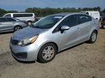 2014 Kia Rio Lx Silver vin: KNADM4A32E6350981