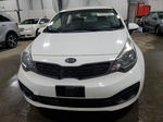 2014 Kia Rio Lx White vin: KNADM4A32E6351399