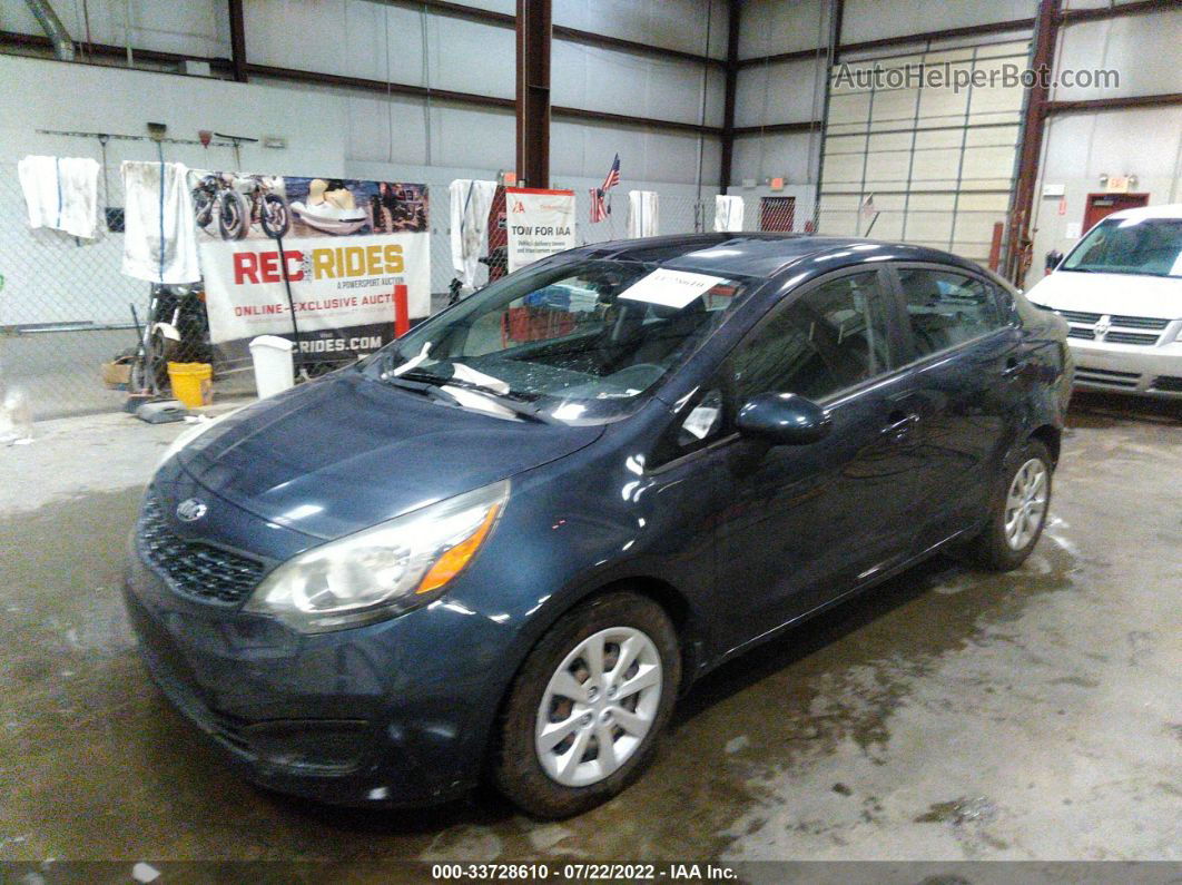 2014 Kia Rio Sx/ex/lx Blue vin: KNADM4A32E6355677