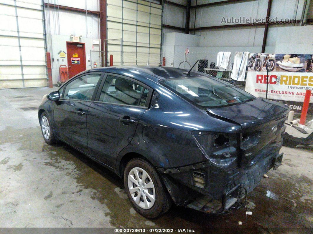 2014 Kia Rio Sx/ex/lx Blue vin: KNADM4A32E6355677