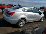 2014 Kia Rio Lx Silver vin: KNADM4A32E6359583