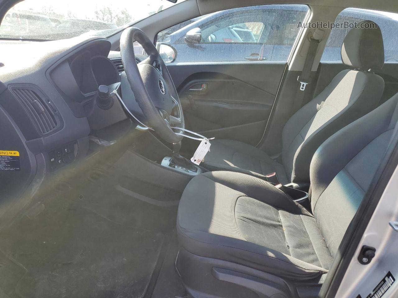 2014 Kia Rio Lx Silver vin: KNADM4A32E6359583