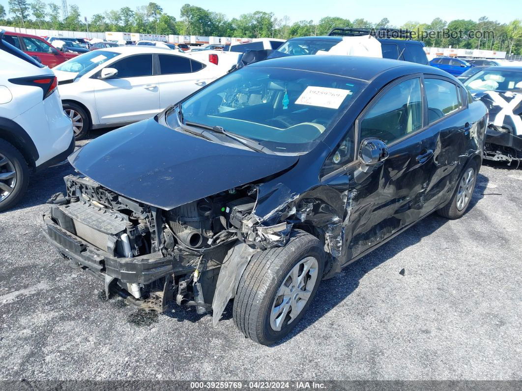 2014 Kia Rio Lx Black vin: KNADM4A32E6361169