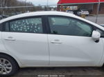 2014 Kia Rio Lx White vin: KNADM4A32E6363956