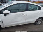 2014 Kia Rio Lx White vin: KNADM4A32E6363956