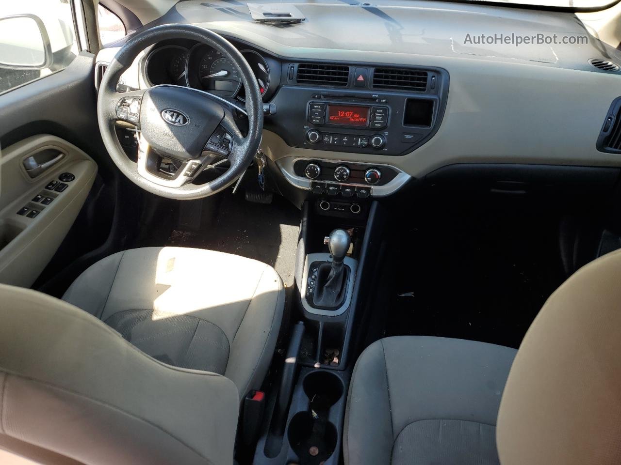 2014 Kia Rio Lx Белый vin: KNADM4A32E6366002